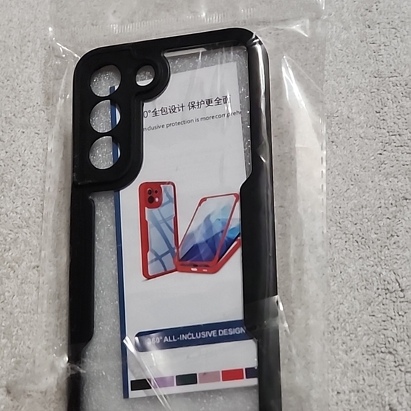 360° Protective Case for Samsung S22 - Black - Picture 2 of 2